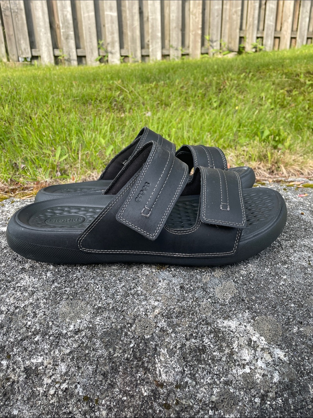 Crocs Yukon Visa II Sandals adjustable 2 strap slides men’s size 12